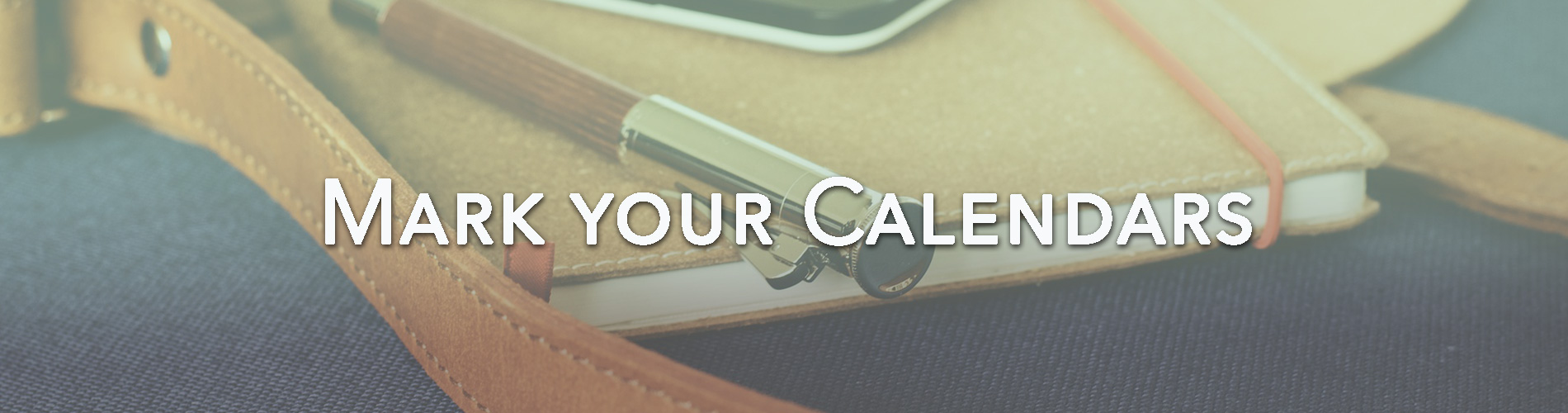 Charity Activities Mark your calendars