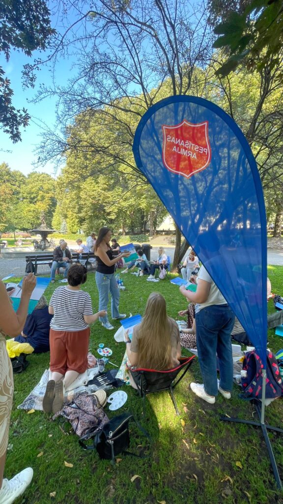 Salvation Army Refugee Centre Art in Vermanes Park